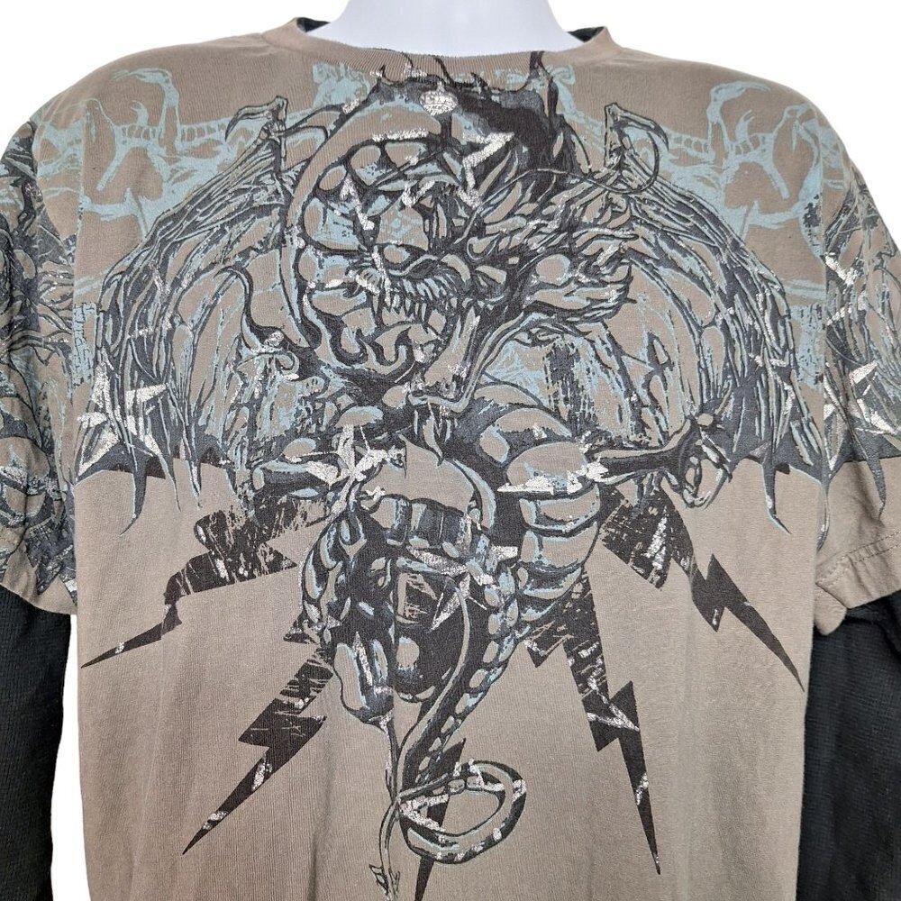 Counter Intelligence Thermal Shirt XL Dragon Y2K